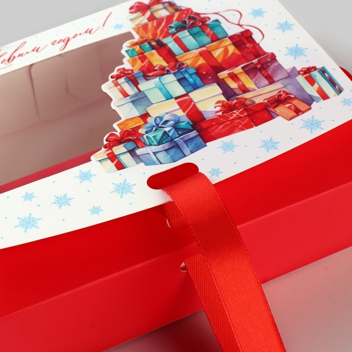 Коробка новогодняя складная «Новогодние подарки» 16.5 х 12.5 х 5 см, Новый год Коробка новогодняя складная «Новогодние подарки» 16.5 х 12.5 х 5 см, Новый год
