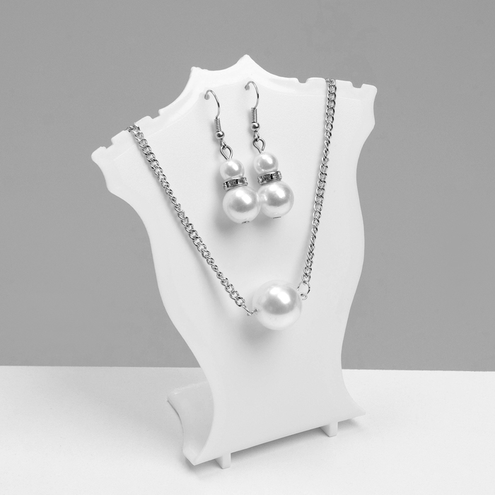 Подставка под кулоны Queen fair, цепи, серьги 10×4,3×12 см, цвет белый Подставка под кулоны Queen fair, цепи, серьги 10×4,3×12 см, цвет белый