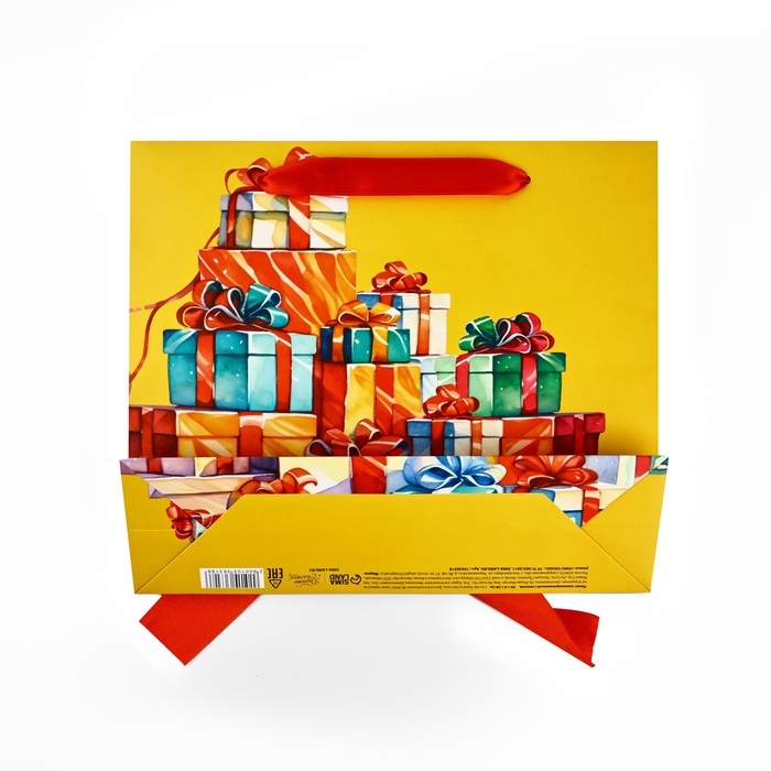 Пакет ламинированный с лентой «Поздравляю», M 30 х 9 х 26 см Пакет ламинированный с лентой «Поздравляю», M 30 х 9 х 26 см