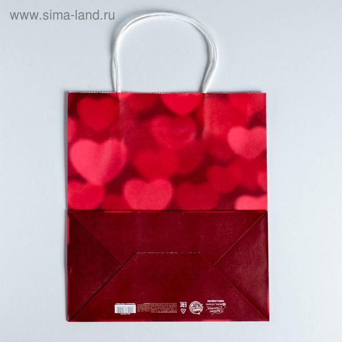 Пакет подарочный крафт, упаковка, «All you need is love», 22 х 25 х 12 см Пакет подарочный крафт, упаковка, «All you need is love», 22 х 25 х 12 см