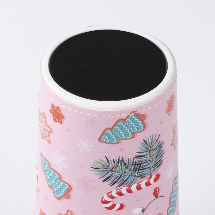 Термостакан в кожзаме  Термостакан в кожзаме "Вкусности", 450 мл