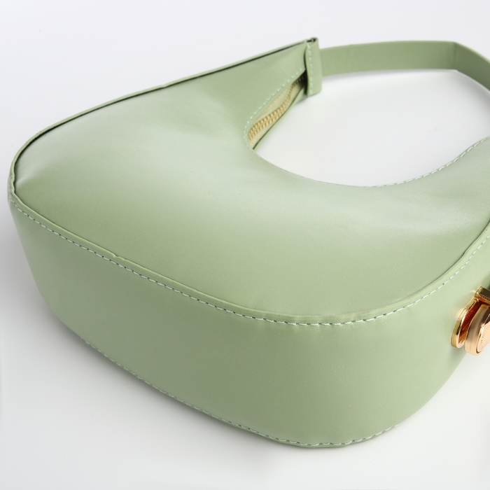 Сумка женская багет на молнии, цвет зелёный Сумка женская багет на молнии, цвет зелёный