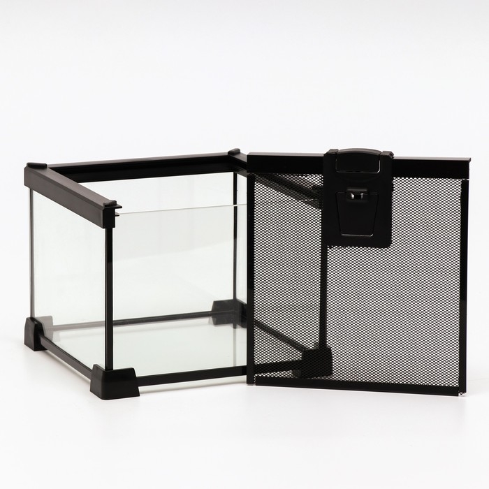 Террариум для рептилий 6,4 л, с креплением для предотвращения побега, 20 х 20 х 16 см Террариум для рептилий 6,4 л, с креплением для предотвращения побега, 20 х 20 х 16 см