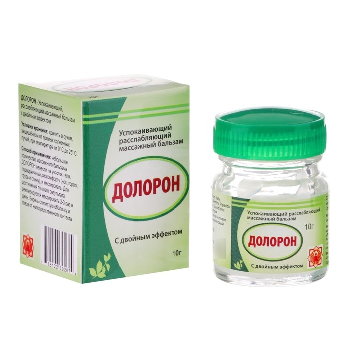 Аюрведический расслабляющий бальзам Долорон, от простуды и для суставов 10гр Аюрведический расслабляющий бальзам Долорон, от простуды и для суставов 10гр