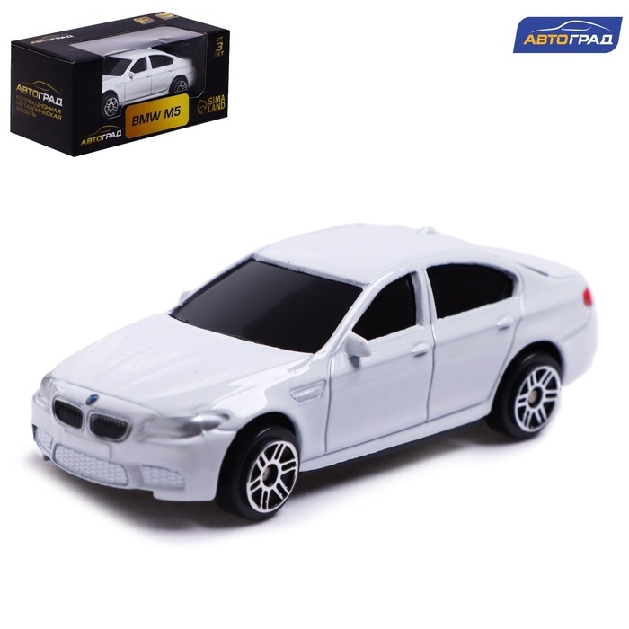 Машина металлическая BMW M5,1:64, цвет белый Машина металлическая BMW M5,1:64, цвет белый