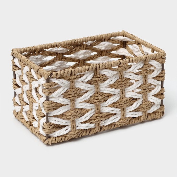 Корзины для хранения LaDо́m, 3 шт, ручное плетение, цвет бежевый Корзины для хранения LaDо́m, 3 шт, ручное плетение, цвет бежевый