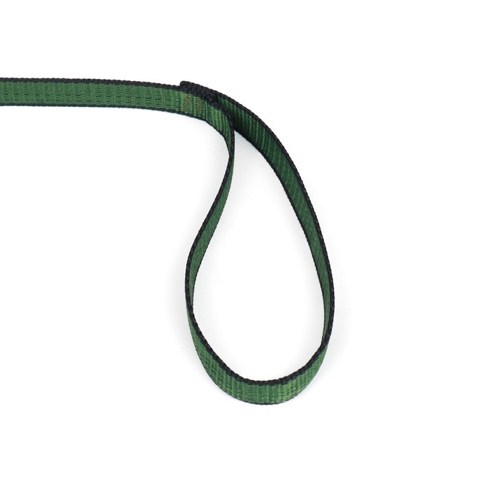 Поводок 1,2 м х 2,5 см, зелёно-черный Поводок 1,2 м х 2,5 см, зелёно-черный