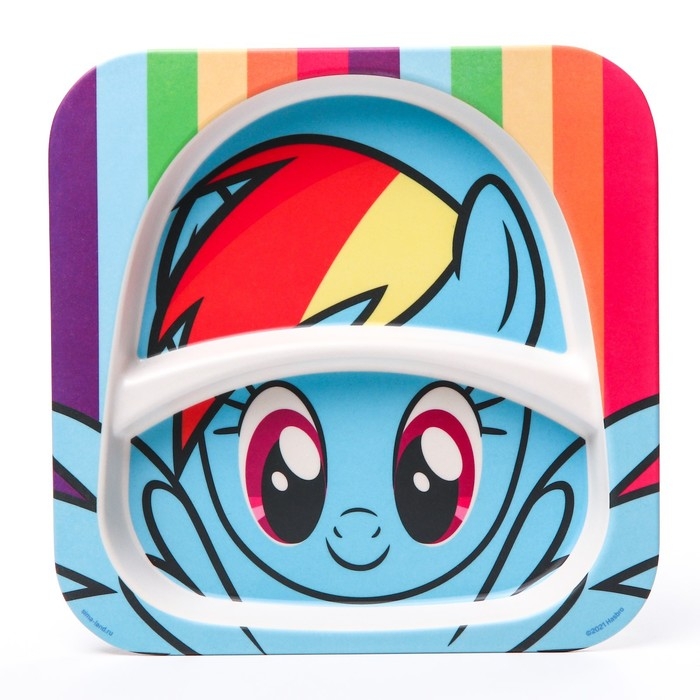 Тарелка детская, бамбук Тарелка детская, бамбук "Рэйнбоу Дэш", My Little Pony