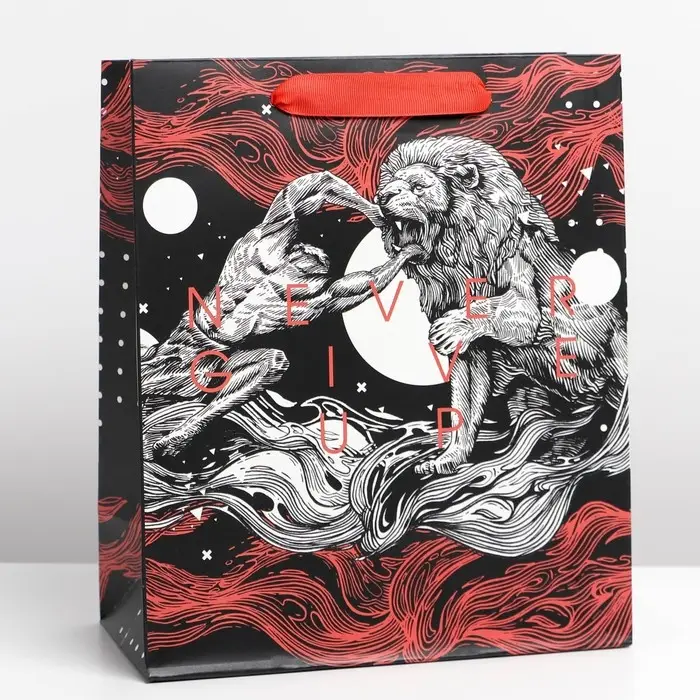 Пакет подарочный ламинированный, упаковка, «Геркулес», ML 23 х 27 х 11.5 см Пакет подарочный ламинированный, упаковка, «Геркулес», ML 23 х 27 х 11.5 см