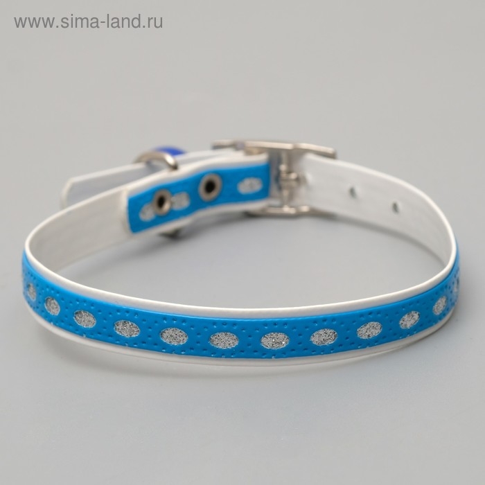 Ошейник из искусственной кожи с блестками, 32 х 1 см, микс цветов Ошейник из искусственной кожи с блестками, 32 х 1 см, микс цветов