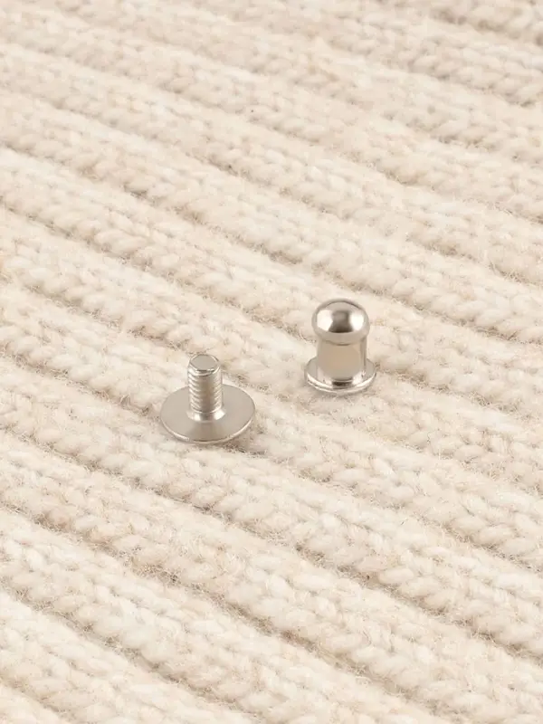 Бирка с кнопкой Made with love Арт Узор, 8&times;1.8 см, 10 шт., белая, чёрная