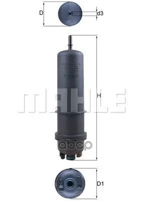 фильтр топливный Mahle/Knecht арт. KL872/7