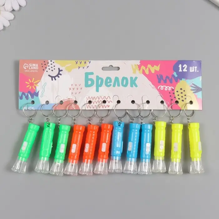 Фонарик свет на кольце  Фонарик свет на кольце "Точки" HC-107 МИКС 6,5х2,3х2,3 см