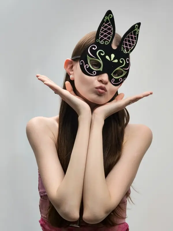 Карнавальная маска Карнавальная маска "Зайчик", цвета МИКС