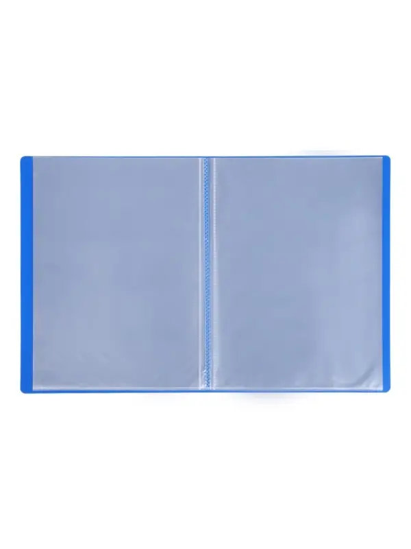 Папка с 20 вкладышами А4, 500 мкм, Calligrata, текстура &laquo;песок&raquo;, синяя