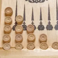 Настольная игра нарды TAKE IT EASY, деревянные большие, 30&times;30 см, кубик 2 шт.