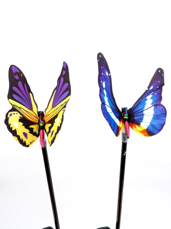 Штекер с подсветкой  Штекер с подсветкой "Бабочка Адриа" синяя, 12х70см