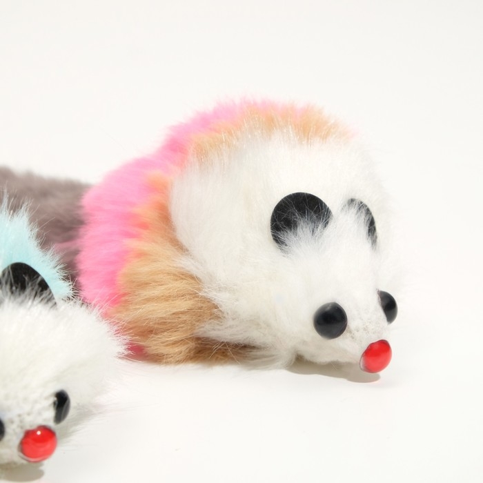 Мышь из искусственного меха, до 17 см с хвостом, микс цветов Мышь из искусственного меха, до 17 см с хвостом, микс цветов