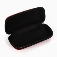 Футляр для очков на молнии, длина 16 см, цвет красный