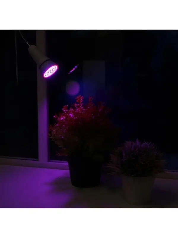 Фитолампа для растений Luazon, светодиодная, E27, 6 Вт, IP44, 220 В, 270&deg;, биколорная