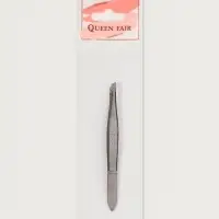 Пинцет &laquo;Premium&raquo; скошенный, узкий, 9 см, серебристый