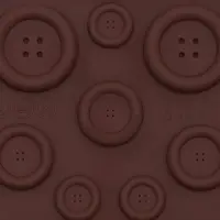 Форма для шоколада Доляна &laquo;Пуговки&raquo;, силикон, 20.5&times;10 см, 19 ячеек, коричневая