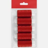 Набор ниток 40ЛШ, 200 м, 5 шт., цвет красный