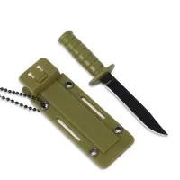 Нож-брелок &laquo;Аркелл&raquo;, 9 см, клинок 50 мм/1.5 мм, зеленый