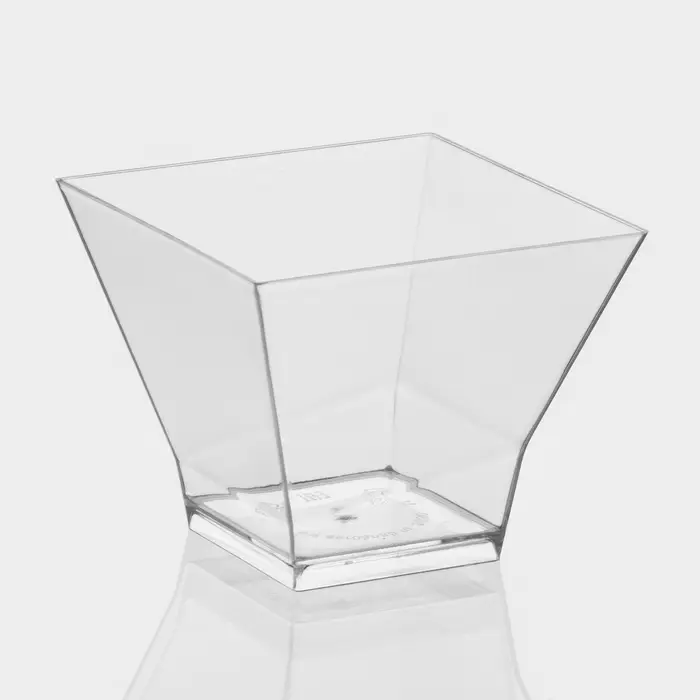 Форма пластиковая одноразовая для фуршета «Пагода», 90 мл, прозрачная