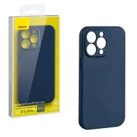 Чехол iPh 13 Pro (6.1) Liquid Silica Gel Protective Case Baseus синий