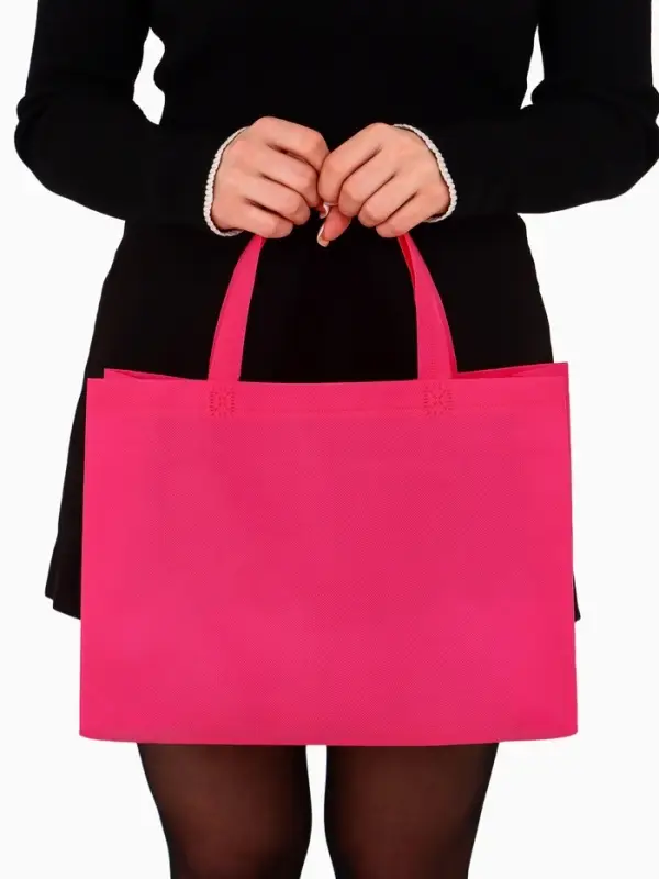 Пакет с петлевой ручкой, сумка - шопер «Эко», 35×31×8 см, фуксия Пакет с петлевой ручкой, сумка - шопер «Эко», 35×31×8 см, фуксия