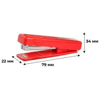 Степлер Attache Selection PSR1010-1 (№10) до 10 лист., пластик, красный
