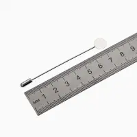 Основа &laquo;Брошь-игла&raquo; L= 7.5 см, площадка 1 см (набор 5 шт.), цвет серебро