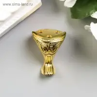 Уголок (ножка) для шкатулки металл &laquo;Царская&raquo;, набор 4 шт., под золото, 2.5&times;2.2 см