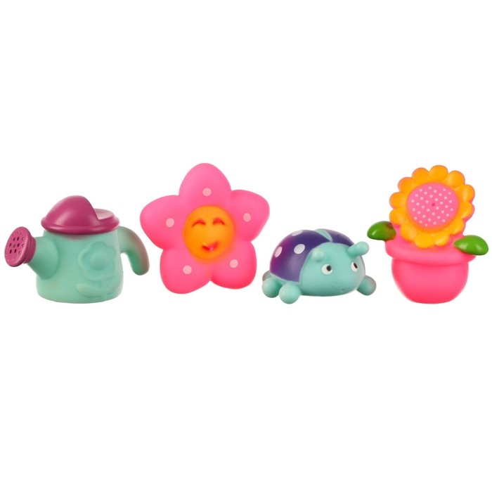 Набор резиновых игрушек для ванны «Мир насекомых», 4 шт, Крошка Я