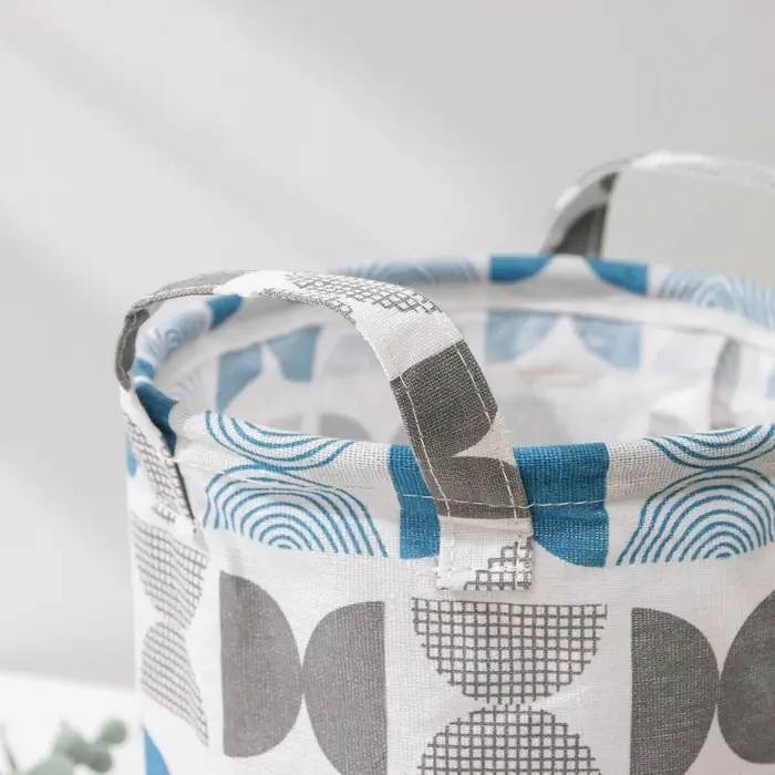 Корзинка для хранения с ручками Доляна «Песок», 21×21×20 см, цвет голубой Корзинка для хранения с ручками Доляна «Песок», 21×21×20 см, цвет голубой