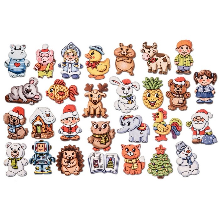 Настольная игра  Настольная игра "Новогодний городок" П2127