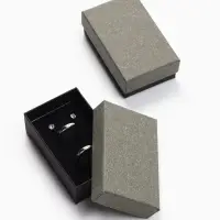 Коробочка подарочная под набор «Лофт»,5×8 см, серая, вставка чёрная