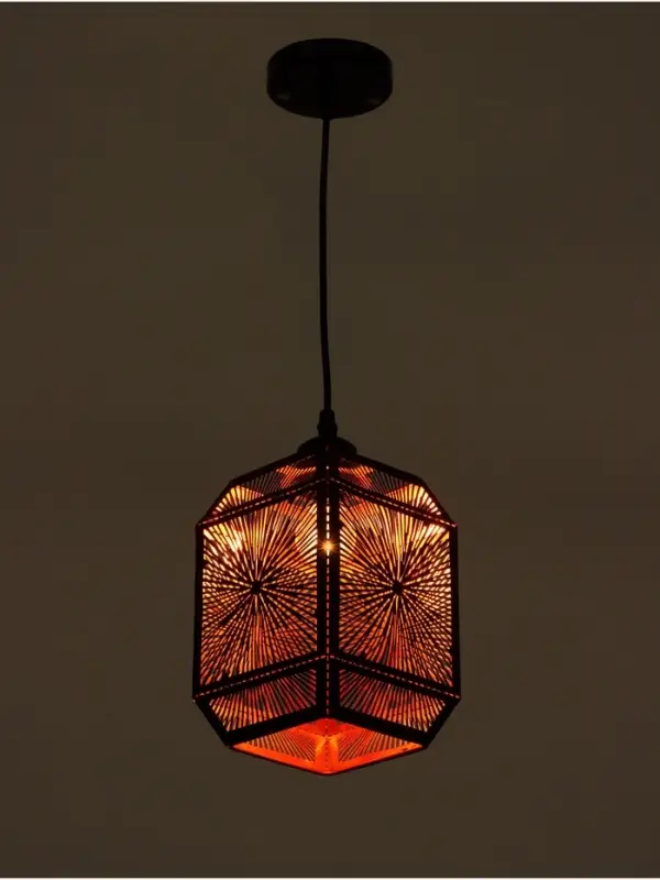 Светильник потолочный BayerLux &laquo;Кэлшот&raquo; (Сияние), 1&times;40 Вт, Е27, черный, 13&times;13&times;20+100 см