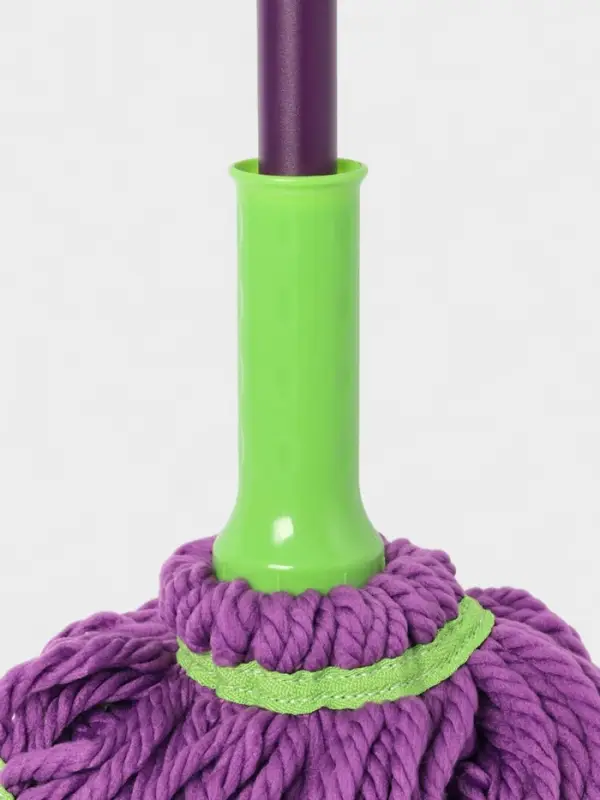 Швабра с отжимом Доляна, насадка из микрофибры, металлическая ручка 117 см