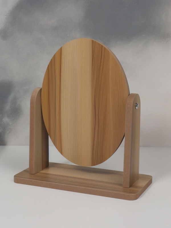 Зеркало настольное овал (1) б/увел ЭКО 12*17/17,5*19см дерево пакет QF Зеркало настольное овал (1) б/увел ЭКО 12*17/17,5*19см дерево пакет QF