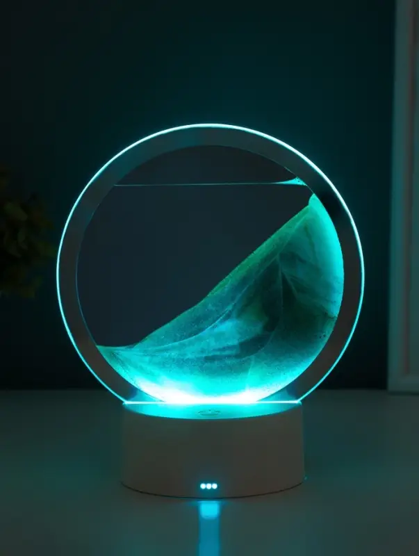 Светильник настольный СТАРТ Sands, LED, 10 Вт, USB, 16&times;16&times;20 см, 3хAA, зелёный