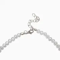 Чокер из бисера &laquo;Хрусталь&raquo;, разноцветный в серебре, 36 см + 5 см доп, цепочка