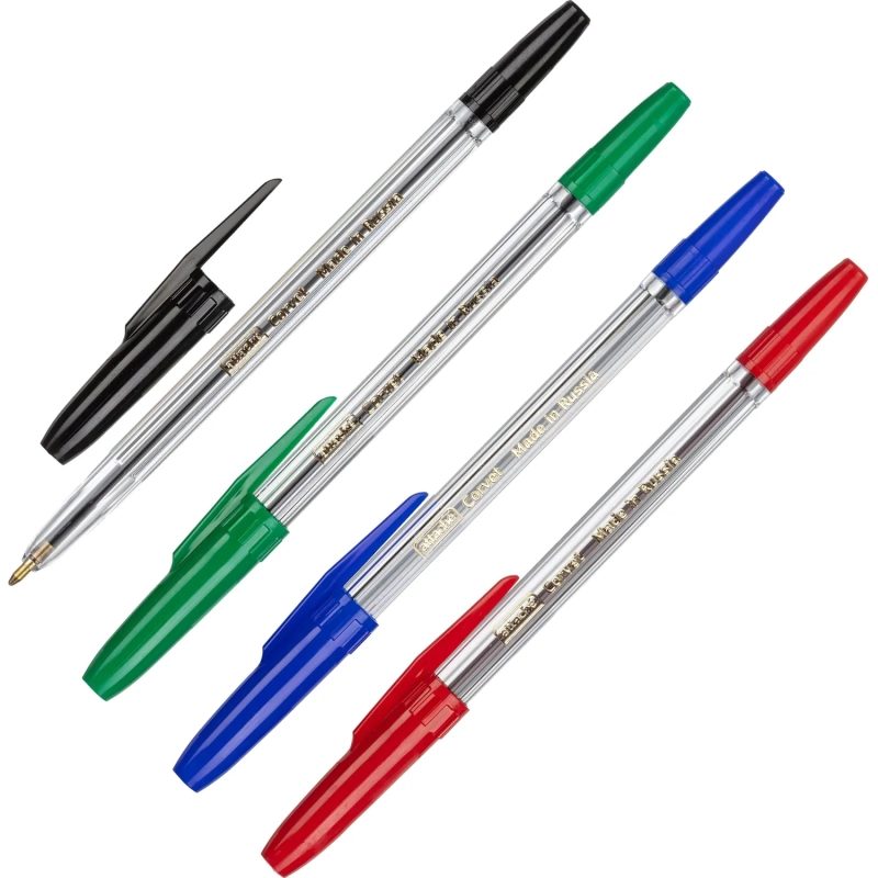 Набор шариковых ручек неавт. Attache Corvet, набор 4 цвета, 0,7мм