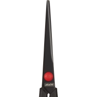 Ножницы Attache 170 мм с пласт. прорезин. ручками, тефл.покр.цв.черн/красн