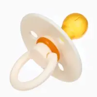 Соски-пустышки, от 3 мес., латекс, классические, в контейнере, набор из 2 шт., персиковый/айвори, M&B