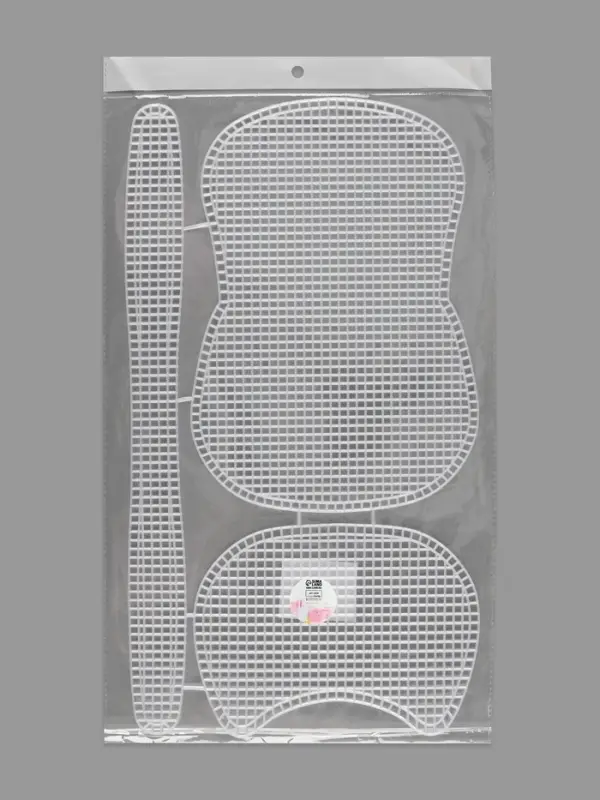 Канва-основа для вышивания сумки, пластиковая, 42&times;24 см, цвет белый