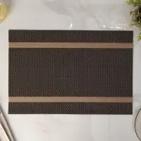 Салфетка сервировочная на стол Доляна &laquo;Рона&raquo;, 45&times;30 см, коричневая