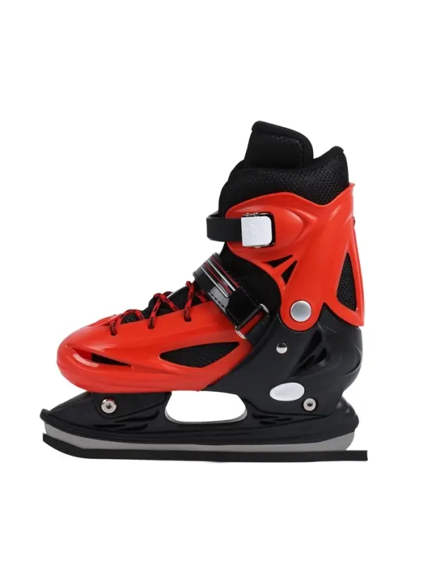 Коньки для фитнеса с роликовой платформой BlackAqua (р.34-37, красный)