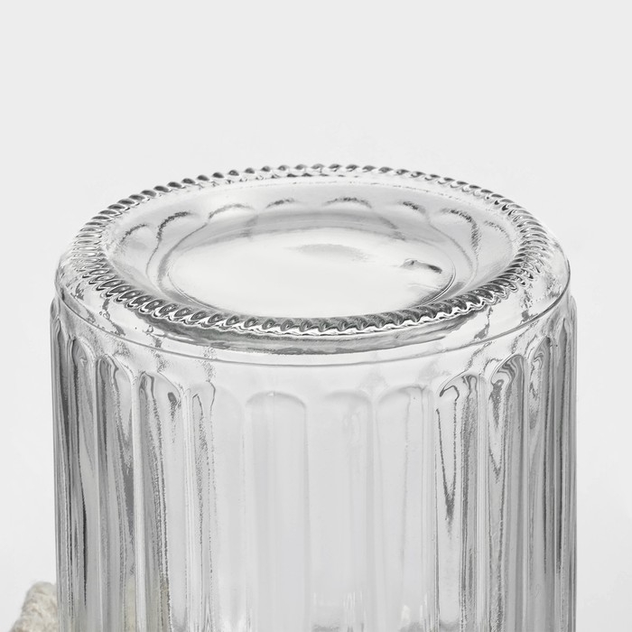 Банка стеклянная для сыпучих продуктов с керамической крышкой «Птичка», 300 мл, цвет белый Банка стеклянная для сыпучих продуктов с керамической крышкой «Птичка», 300 мл, цвет белый